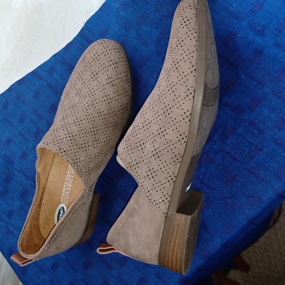 Dr. Scholl's Taupe Perforated Loafers